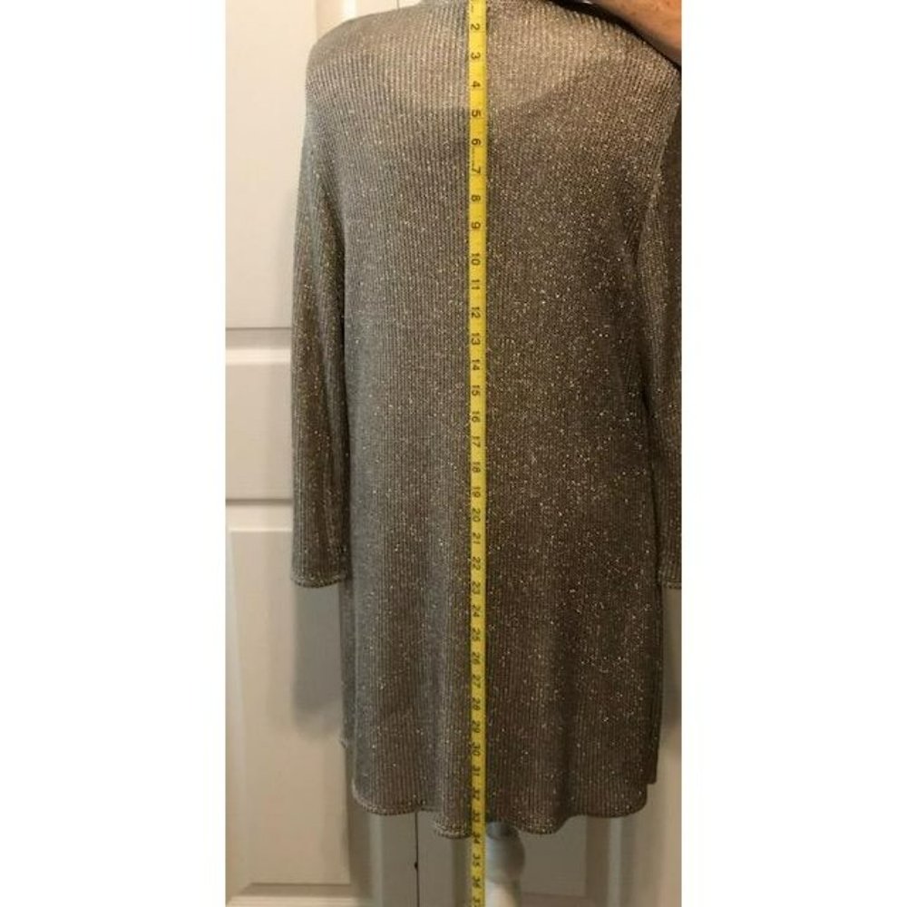 CHICO'S Women's Metallic Thread Topper - Picture 4 of 6